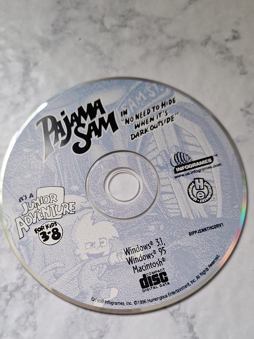 Pajama Sam PC Mac Game Disc - Good Fun